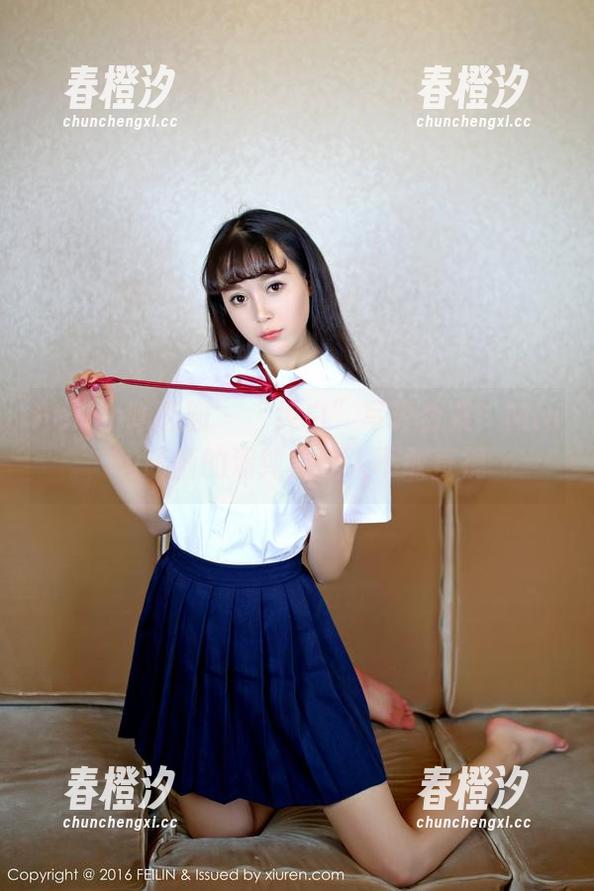 Feilin嗲囡囡 - “纯白”写真合集：Misty萌晰的清纯真让人不敢直视