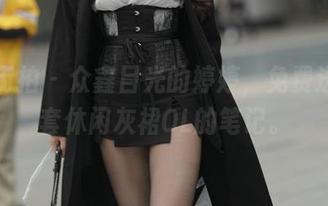 魔镜街拍 - 众鑫目光的婷婷，免费送你这套休闲灰裙OL的笔记。